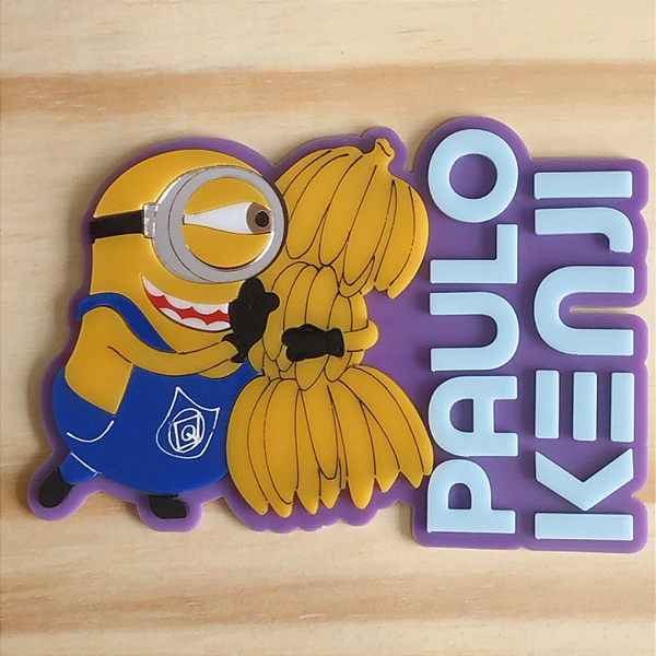 Aplique Stuart com Nome - Minions - 12cm - 1 unidade