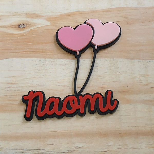 Aplique Nome Com Balões - Hello Kitty - 7cm  - 1 unidade