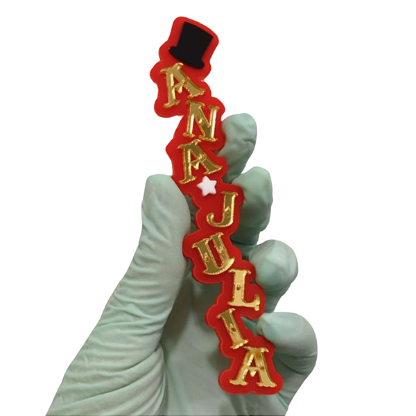 Aplique Nome para Batata Pequena - Circo - 6cm  - 1 unidade