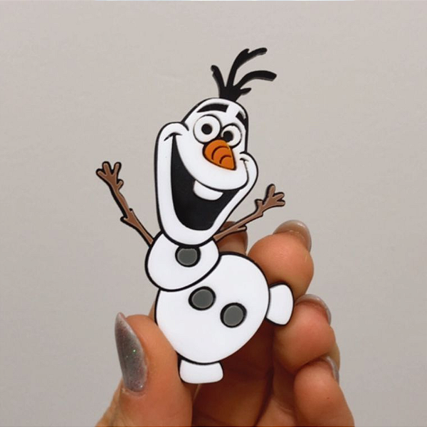 Aplique Olaf - Frozen - 7cm - 1 unidade