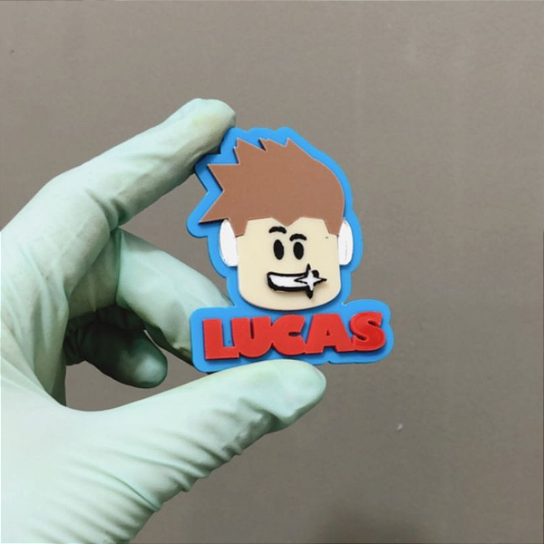 Aplique Personagem Roblox com Nome 6cm - Acrílico - 1 unidade