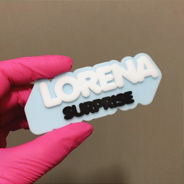 Aplique Nome - LOL - 9cm- 1 unidade