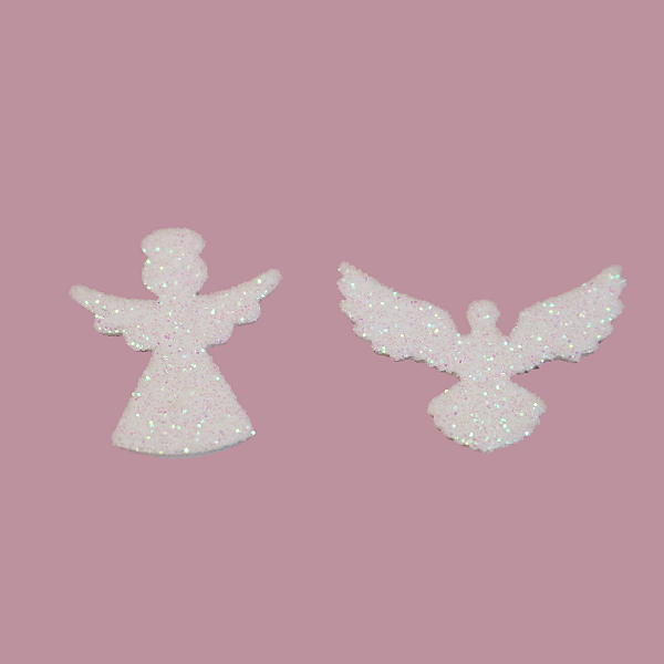 Aplique Pomba e Anjo pequeno - EVA - 6 unidades