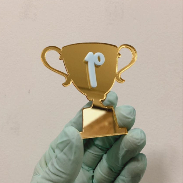 Aplique Troféu - Corrida - 6,3cm - 1 unidade