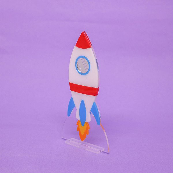 Cenário Foguete - Astronauta - 13cm - 1 unidade