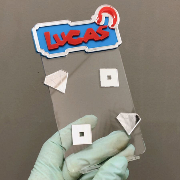 Cenário Gemas com nome - Roblox - 12cm - 1 unidade