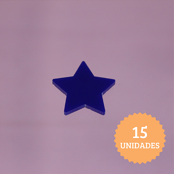 Aplique Estrela - Básicos - 1,2cm - 15 unidades
