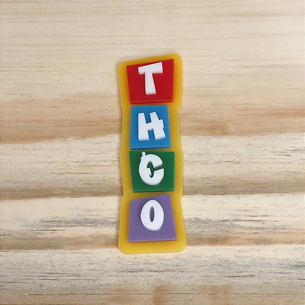 Aplique Nome batata pequena - Pocoyo - 7cm - 1 unidade