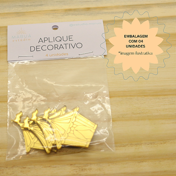 Aplique Tenda de Circo 4,5cm - Acrílico - 4 unidades