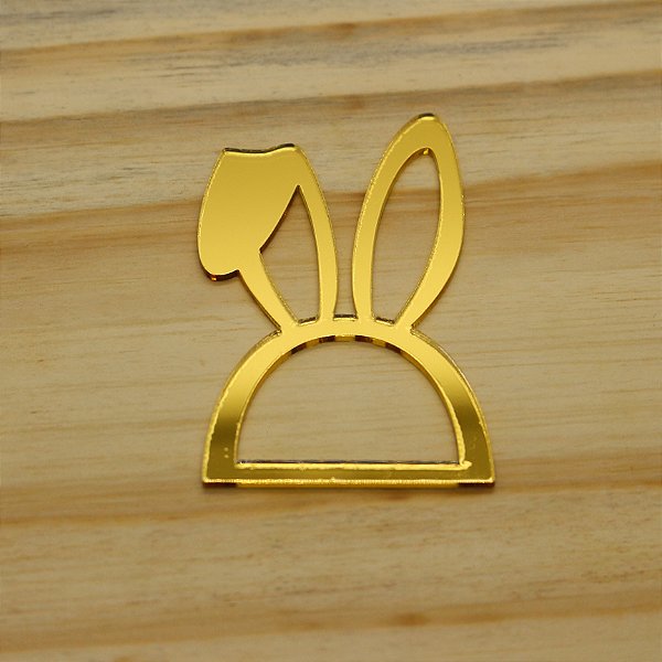 Porta Guardanapo Orelha de Coelho 7,5cm - Acrílico - Páscoa - 4 unidades