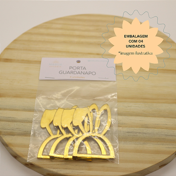 Porta Guardanapo Orelha de Coelho 7,5cm - Acrílico - Páscoa - 4 unidades