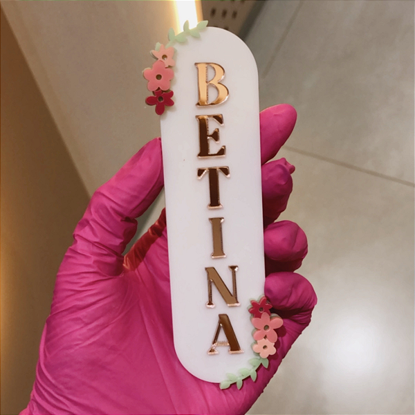 Aplique Batata Grande com Flores - Jardim - 13cm - 1 unidade
