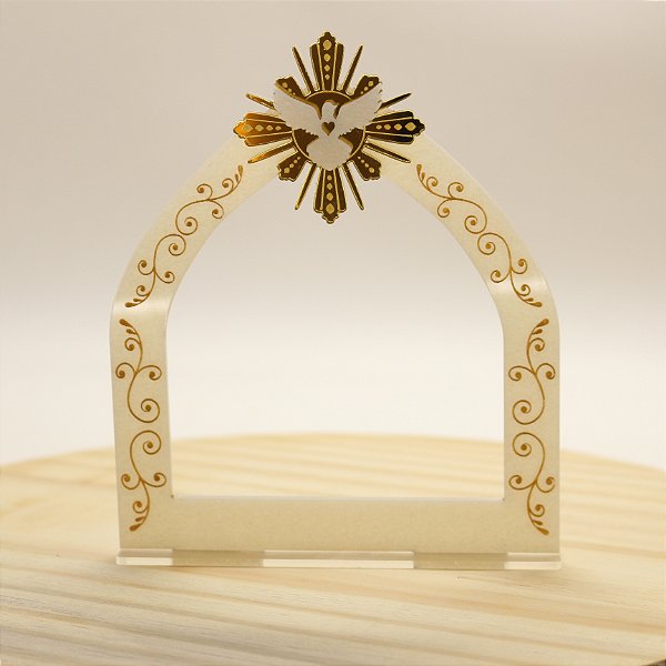 Cenário Arco com Divino - Batizado - 14cm - 1 unidade
