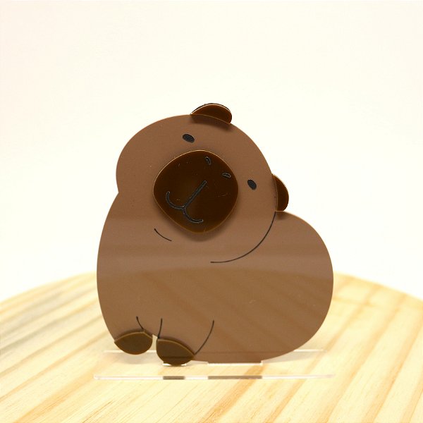 Cenário Capivara Fofa - Capivara - 12cm - 1 unidade