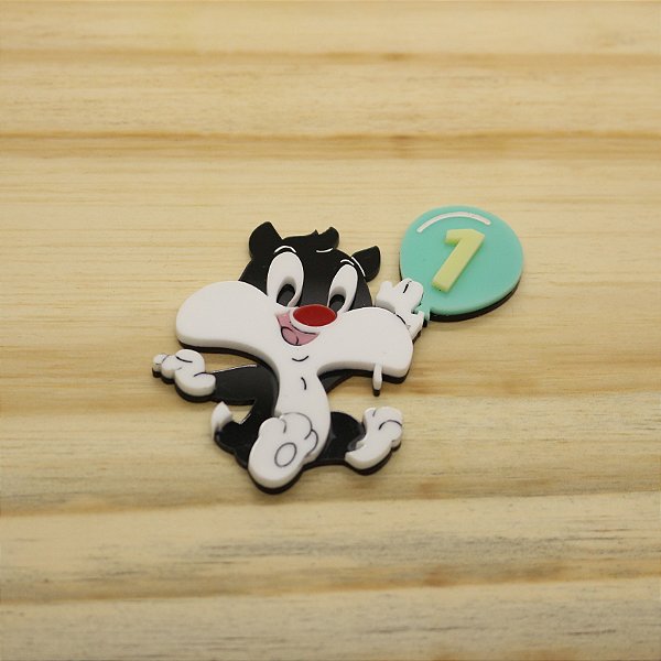 Aplique Frajola - Looney Tunes - 7cm - ACRÍLICO