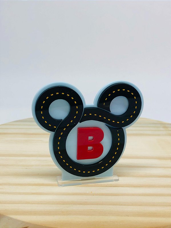 Cenário Pista Orelhas - Mickey Corrida - 8cm - 1 unidade