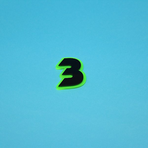 Aplique idade - Rock Doido - 5cm - 1 unidade