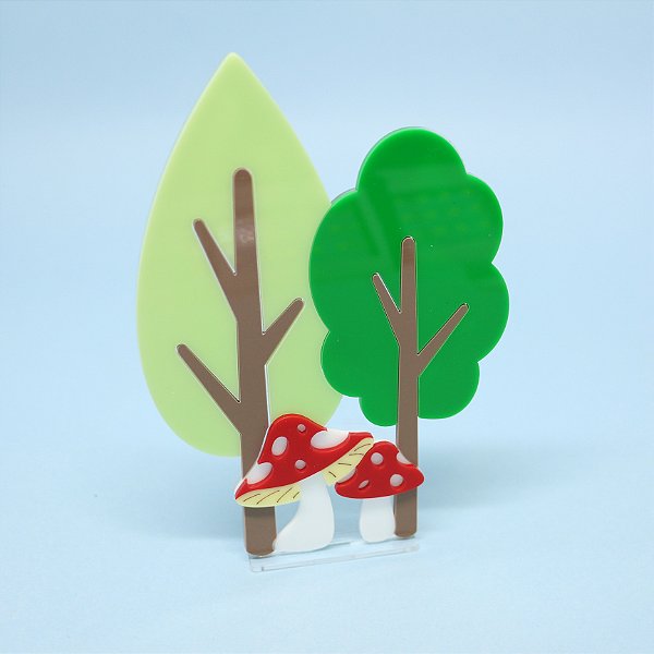 Cenário Floresta - Chapeuzinho Vermelho - 14cm - 1 unidade