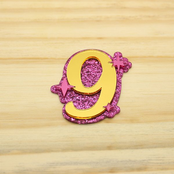 Aplique Idade - Pink - 7cm - 1 unidade