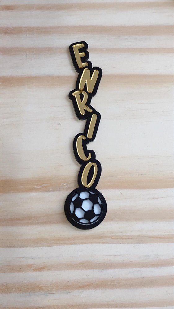 Aplique nome Batata Grande - Futebol - 14cm - 1 unidade