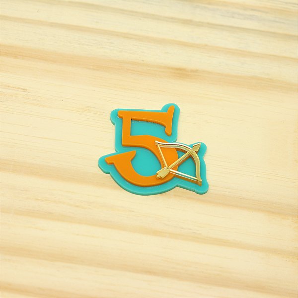 Aplique Idade com Arco - Valente - 5cm - 1 unidade