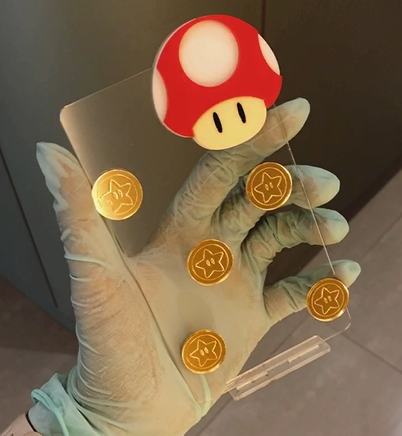 Cenário Cogumelo - Super Mário - 12cm - 1 unidade
