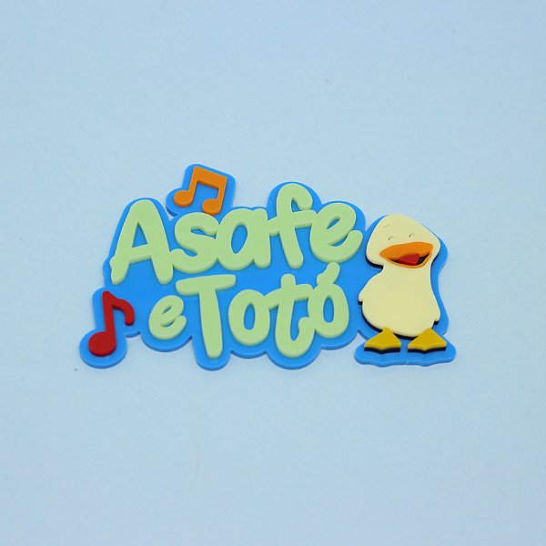 Aplique Nome com Patinho - Bento e Totó - 12cm - 1 unidade