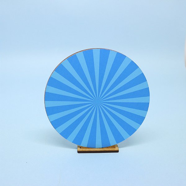 Cenário Adesivado Azul - Bento e Totó - 12cm - 1 unidade