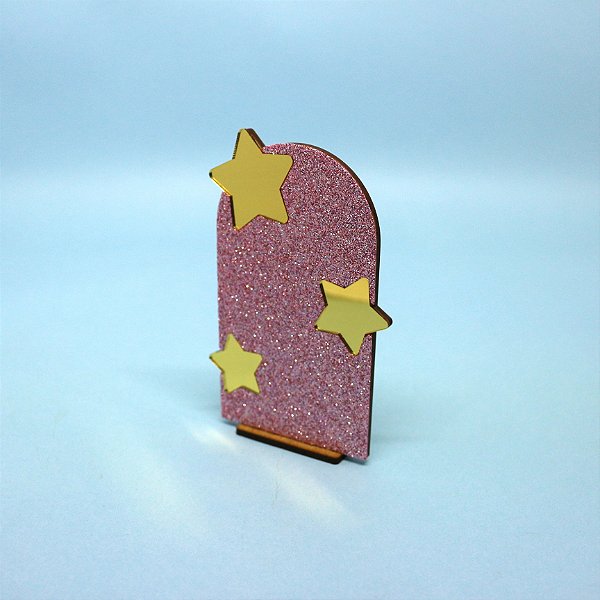 Cenário Glitter com Estrelas - Circo - 12cm - 1 unidade