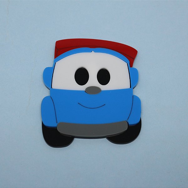 Aplique Personagem - Léo o Caminhão - 8cm - 1 unidade