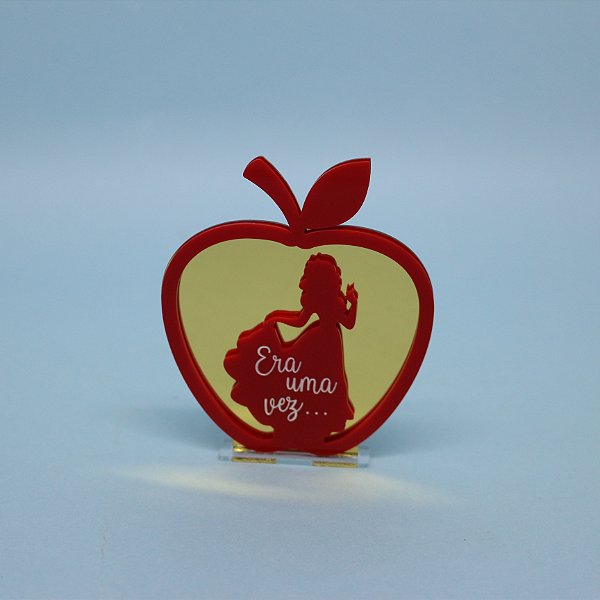 Cenário Maça com Silhueta - Branca de Neve - 10cm - 1 unidade