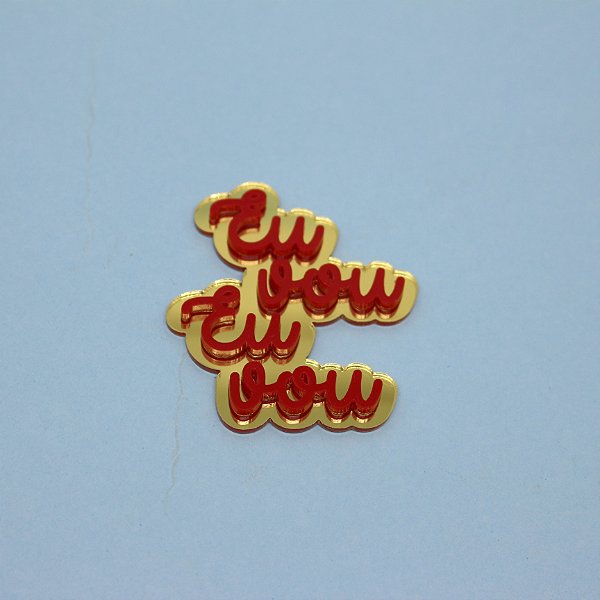 Aplique Eu vou - Branca de Neve - 5,6cm -1 unidade
