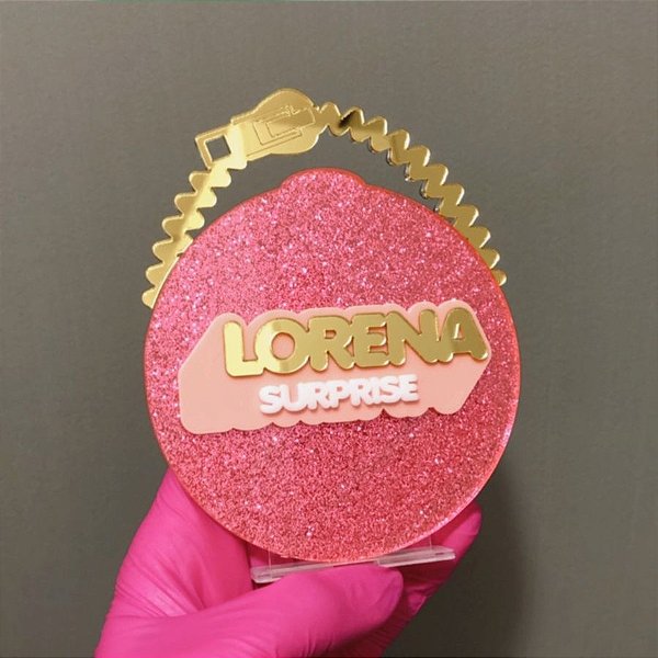 Cenário Bolsinha Glitter - LOL - 12cm - 1 unidade