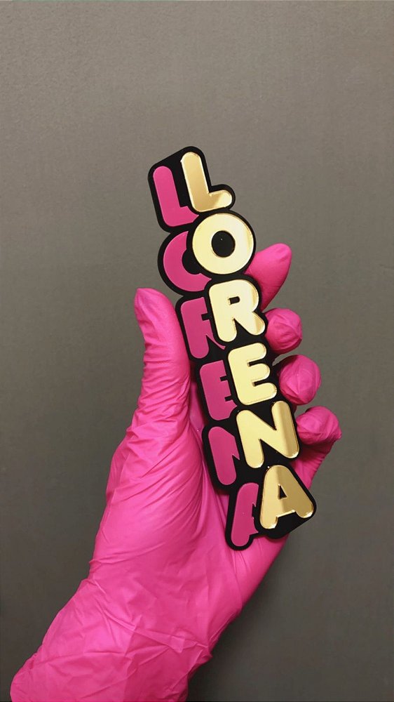 Aplique Nome batata grande - LOL - 15cm - 1 unidade