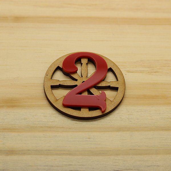 Aplique Idade com Roda de Carroça - Fazendinha - 5cm - 1 unidade