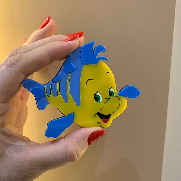 Aplique Linguado - A Pequena Sereia - 8cm - 1 unidade