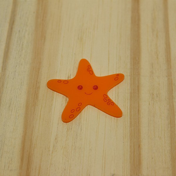 Aplique Estrela do Mar com rosto - Fundo do Mar - 5cm - 1 unidade