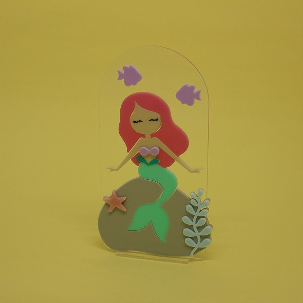 Cenário Sereia - Sereia - 14cm - 1 unidade