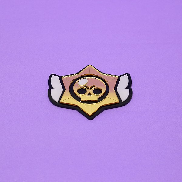 Aplique Caveira - Brawl Stars - 8cm - 1 unidade