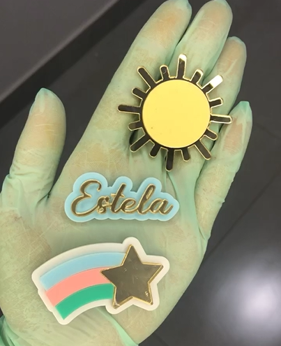 Aplique Sol - Arco Íris - 5cm - 1 unidade