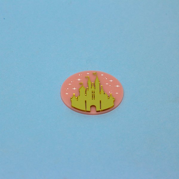 Aplique TAG Castelo - Princesas - 5cm - 1 unidade