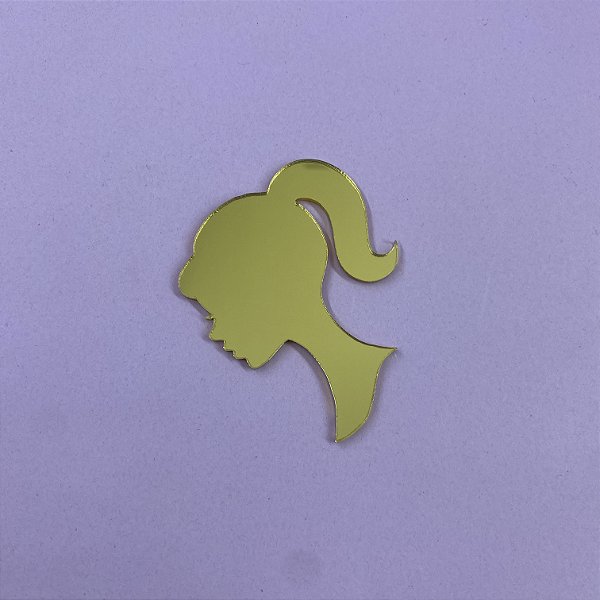 Aplique Silhueta - Barbie - 6cm - 1 unidade
