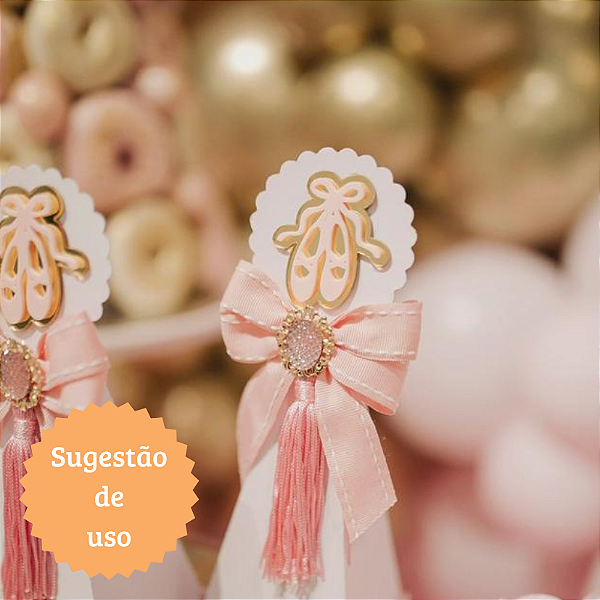 Aplique Sapatilha - Bailarina - 5cm - 1 unidade
