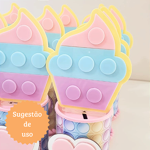 Cenário Cupcake - Pop It - 9,5cm - 1 unidade