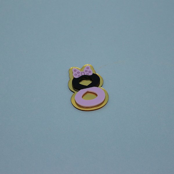 Aplique Idade com Laço - Mickey 50 Anos - 5cm - 1 unidade
