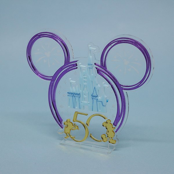 Cenário Castelo com Personagem - Mickey 50 anos - 12cm - 1 unidade