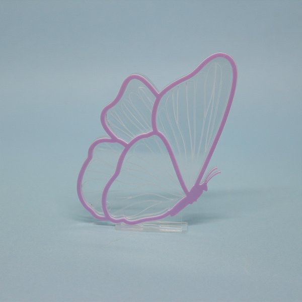 Cenário Borboleta para Led interno - Jardim - 12cm - 1 unidade