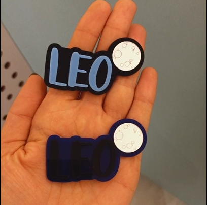Aplique Nome com Lua - Lobisomem - 6cm - 1 unidade