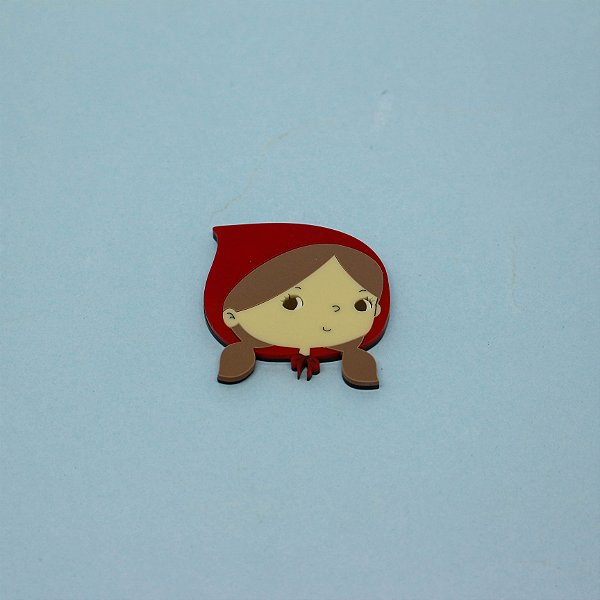 Aplique Chapeuzinho - Chapéuzinho Vermelho - 6cm - 1 unidade