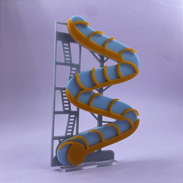 Cenário Tobogã - Mickey Pool Party - 12cm - 1 unidade